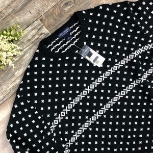 Daniel Cremieux Black and White Sweater Men’s XL